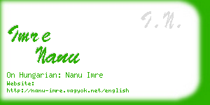 imre nanu business card